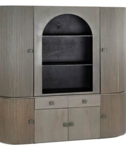 VITRINA JAMUN CRISTAL 177X40X180 GRIS MB-205738 Disponible Ref 13268