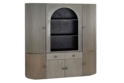 VITRINA JAMUN CRISTAL 177X40X180 GRIS MB-205738 Disponible Ref 13268
