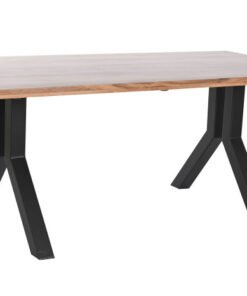 MESA COMEDOR METAL JAMUN 180X90X75 NATURAL MB-205746 Disponible ref13210