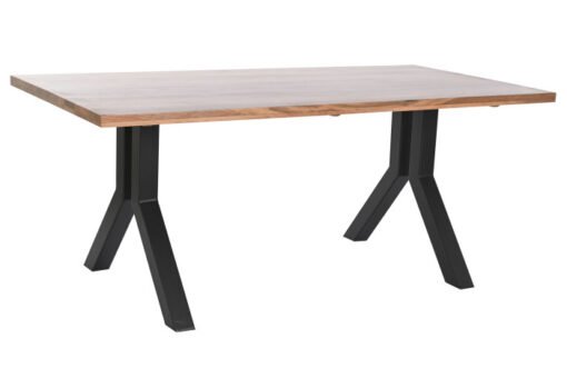 MESA COMEDOR METAL JAMUN 180X90X75 NATURAL MB-205746 Disponible ref13210
