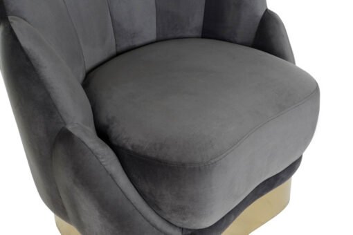 BUTACA POLIESTER METAL 86X80X85 GRIS OSCURO MB-205764 Disponible ref13358 - Imagen 4