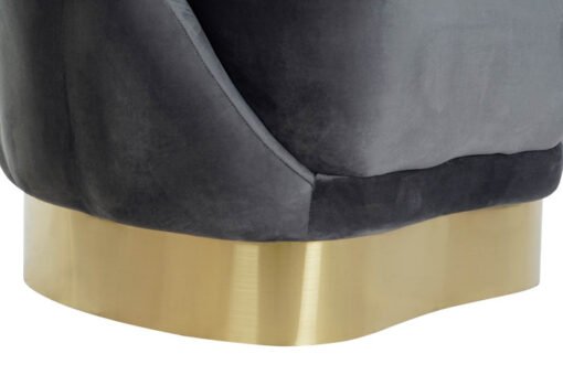 BUTACA POLIESTER METAL 86X80X85 GRIS OSCURO MB-205764 Disponible ref13358 - Imagen 3