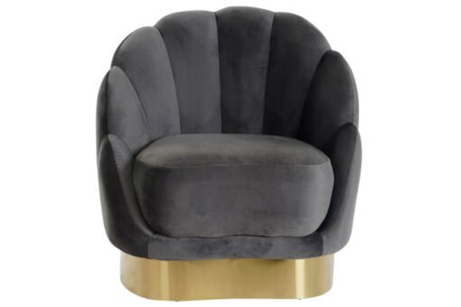 BUTACA POLIESTER METAL 86X80X85 GRIS OSCURO MB-205764 Disponible ref13358 - Imagen 2