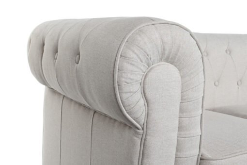 SOFA POLIESTER MADERA 209X84X76 CREMA MB-205766 Disponible REF13405 - Imagen 5