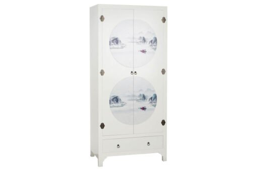 ARMARIO ABETO MDF 85,5X50,5X186,2 BLANCO MB-205842 Disponible Ref 13267