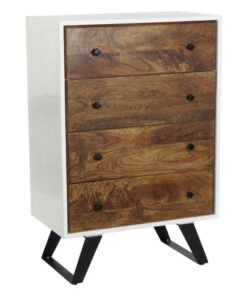 CAJONERA MANGO METAL 70X40X105 BLANCO MB-206321 Disponible ref13061