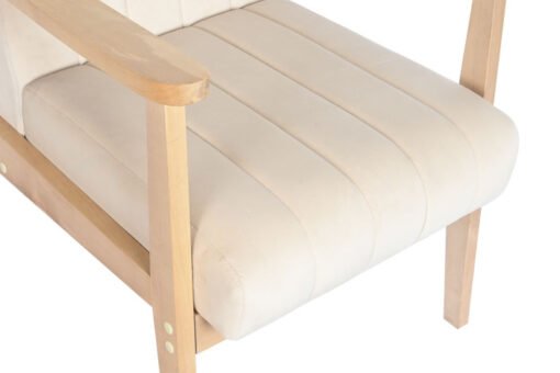 SILLON POLIESTER PINO 63X68X81 BEIGE MB-206468 Disponible ref13356 - Imagen 3