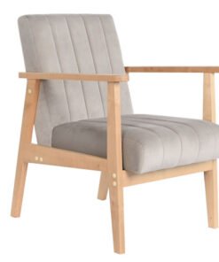 SILLON POLIESTER PINO 63X68X81 GRIS MB-206469 Disponible ref13355
