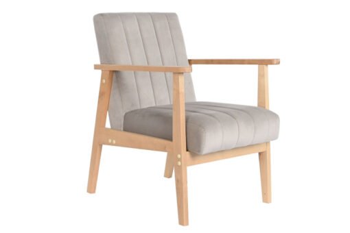 SILLON POLIESTER PINO 63X68X81 GRIS MB-206469 Disponible ref13355