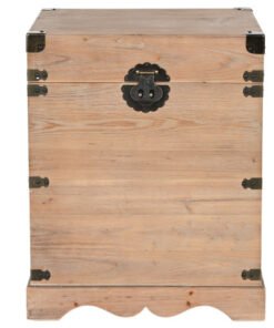 BAUL SET 2 ABETO METAL 48X48X61 RUSTICO NATURAL MB-206518 ref13015