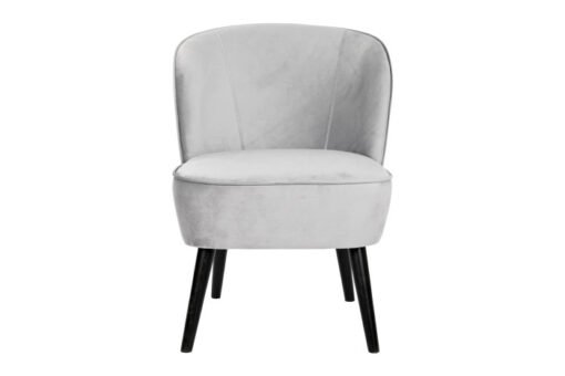 BUTACA POLIESTER MADERA 59X66X76 TERCIOPELO GRIS MB-206605 Disponible ref13352 - Imagen 2