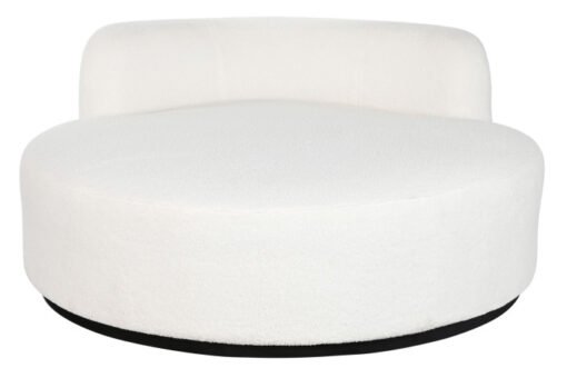 SOFA POLIESTER 150X150X69 BORREGUITO BLANCO MB-206606 Disponible REF13404