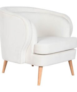BUTACA POLIESTER MADERA 91X80X78 BLANCO MB-206609 Disponible ref13350