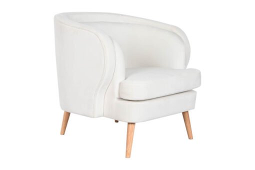 BUTACA POLIESTER MADERA 91X80X78 BLANCO MB-206609 Disponible ref13350