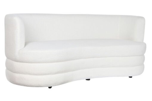 SOFA POLIESTER 193X92X79 BORREGUITO BLANCO MB-206622 Disponible REF13401 - Imagen 2