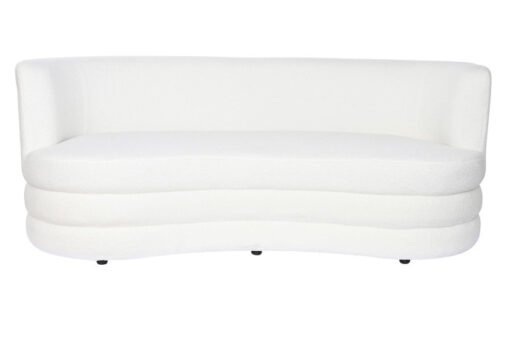 SOFA POLIESTER 193X92X79 BORREGUITO BLANCO MB-206622 Disponible REF13401