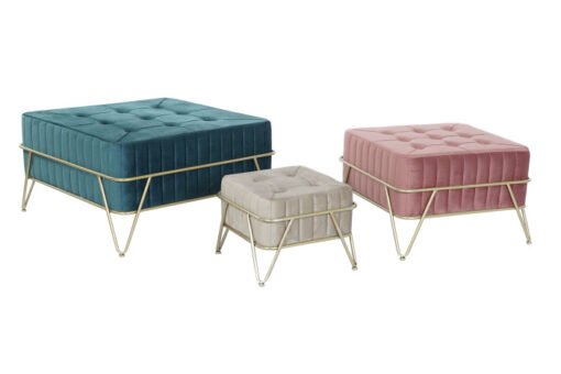 DESCALZADORA SET 3 POLIESTER MDF 82X82X46 MB-206638 Disponible ref13314 - Imagen 2