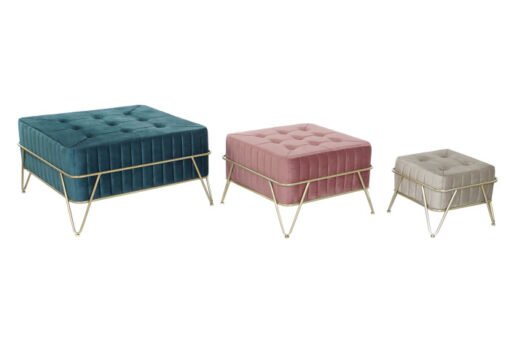DESCALZADORA SET 3 POLIESTER MDF 82X82X46 MB-206638 Disponible ref13314