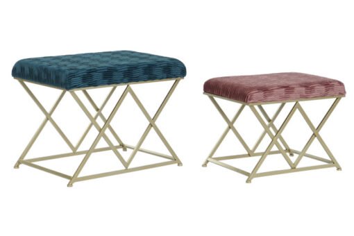 DESCALZADORA SET 2 POLIESTER METAL 62X42X47 MB-206640 Disponible ref13313