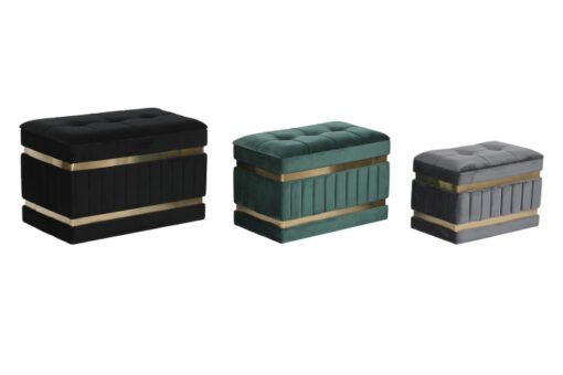 DESCALZADORA SET 3 POLIESTER MDF 70X40X43 MB-206643 Disponible ref13312 - Imagen 4