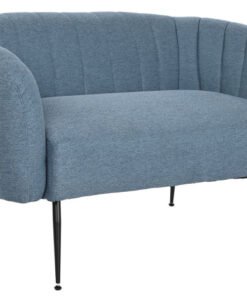 SOFA POLIESTER METAL 129X75X73 AZUL MB-207903 Disponible REF13397