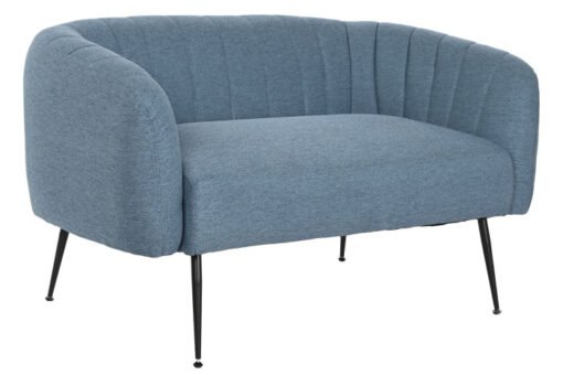 SOFA POLIESTER METAL 129X75X73 AZUL MB-207903 Disponible REF13397