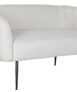 SOFA POLIESTER METAL 129X75X73 GREIGE MB-207904 Disponible REF13396