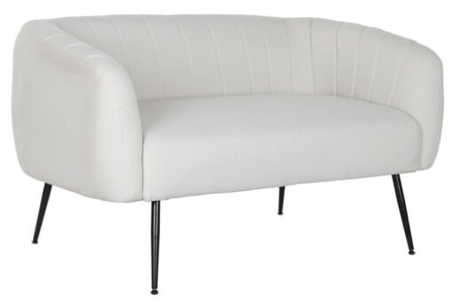 SOFA POLIESTER METAL 129X75X73 GREIGE MB-207904 Disponible REF13396
