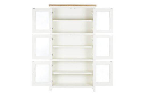 VITRINA PAULOWNIA CRISTAL 93,5X31,4X174 BEIGE MB-208013 Disponible Ref 13263 - Imagen 4