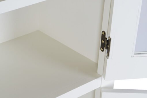 VITRINA PAULOWNIA CRISTAL 93,5X31,4X174 BEIGE MB-208013 Disponible Ref 13263 - Imagen 5