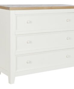 COMODA PAULOWNIA 93,6X38X76 3CAJ, BEIGE MB-208018 Disponible ref13059