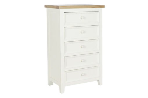 CHIFONIER PAULOWNIA 51,5X31X85 5CAJ, BEIGE MB-208019 Disponible ref13058