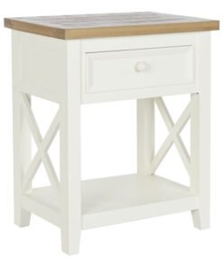 MESITA DE NOCHE PAULOWNIA 49,5X35X61,5 1CAJ, MB-208020 Disponible ref13284