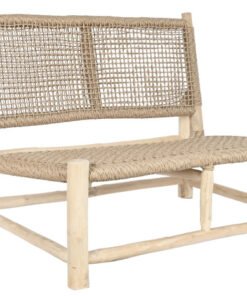 SILLON TECA FIBRA 120X81X84 NATURAL MB-208045 Disponible ref13348