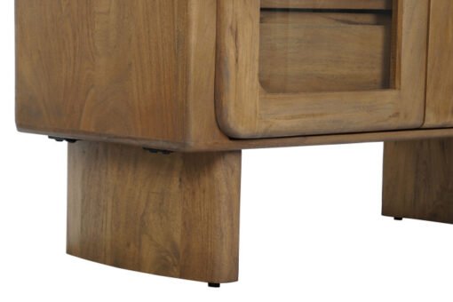 VITRINA ACACIA CRISTAL 100X42,5X190 MARRON OSCURO MB-208064 Ref 13263 - Imagen 5