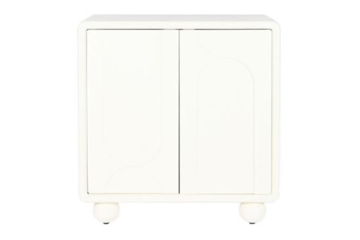 COMODA MDF 80X37X86 2 PUERTA 3D BLANCO MB-208135 Disponible ref13057 - Imagen 2