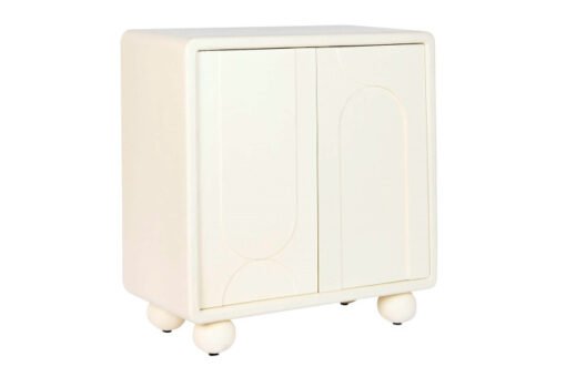 COMODA MDF 80X37X86 2 PUERTA 3D BLANCO MB-208135 Disponible ref13057