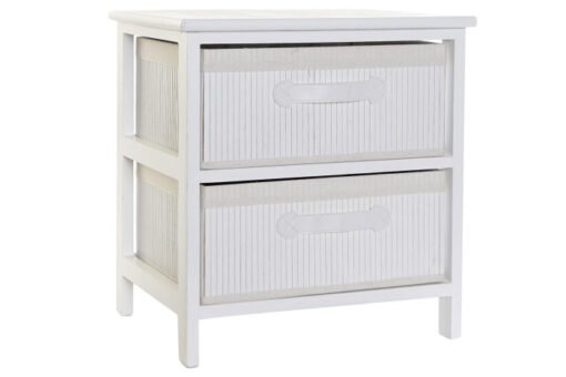 CAJONERA BAMBU PAULOWNIA 42X32X45 3,80 BLANCO MB-208275 Disponible ref13056
