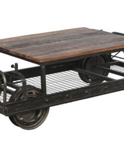 MESA CENTRO METAL 147X48X76 NEGRO MB-208382 Disponible ref13163