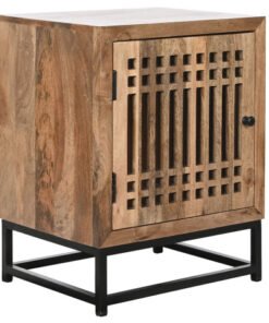 MESITA DE NOCHE MANGO CRISTAL 50X40X65 LISTONES MB-208486 Disponible13280