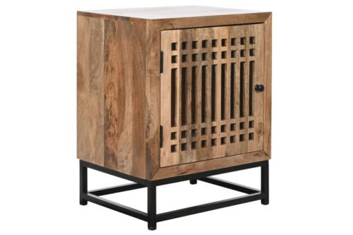 MESITA DE NOCHE MANGO CRISTAL 50X40X65 LISTONES MB-208486 Disponible13280