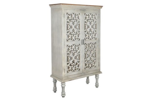 VITRINA MANGO CRISTAL 107X43X193 TALLADO BLANCO MB-208592 Ref 13260 - Imagen 2
