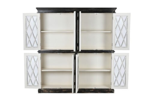 VITRINA CRISTAL 170X40X183 39,16 ENVEJECIDO NEGRO MB-208652 Disponible ref13258 - Imagen 4