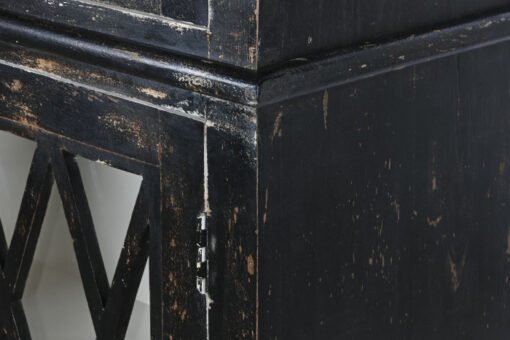 VITRINA CRISTAL 170X40X183 39,16 ENVEJECIDO NEGRO MB-208652 Disponible ref13258 - Imagen 3
