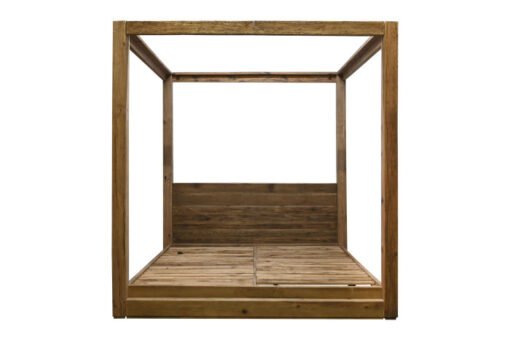 CAMA PINO MADERA RECICLADA 202X222X215 180X200 MB-209829 Disponible ref13279