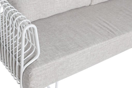 SOFA METAL POLIESTER 180X66X66 BLANCO MB-209871 Disponible Ref 13393 - Imagen 3