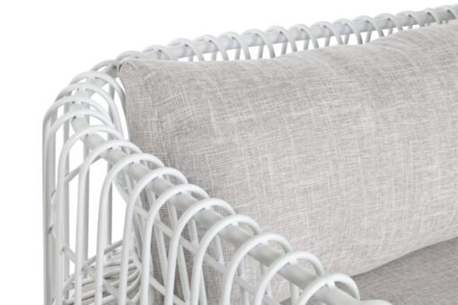 SOFA METAL POLIESTER 180X66X66 BLANCO MB-209871 Disponible Ref 13393 - Imagen 4