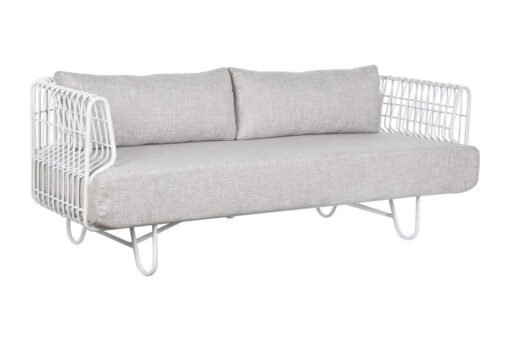 SOFA METAL POLIESTER 180X66X66 BLANCO MB-209871 Disponible Ref 13393 - Imagen 8