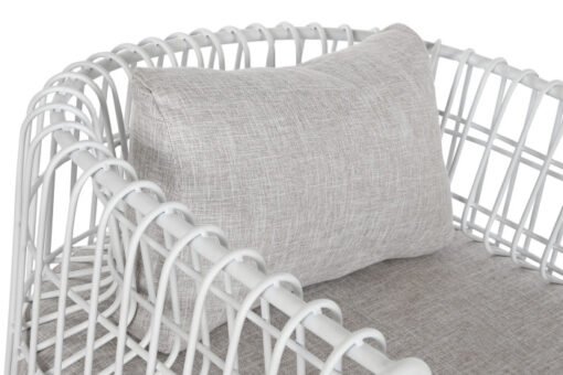 BUTACA METAL POLIESTER 78X72X66 BLANCO MB-209872 Disponible 13345 - Imagen 2