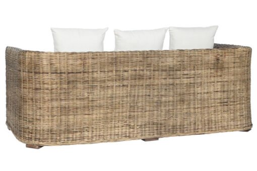 SOFA RATAN 174X88X69 CON COJINES ALGOD N NATURAL MB-210561 Ref 13391 - Imagen 8